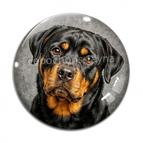 Cabochon Verre - chien