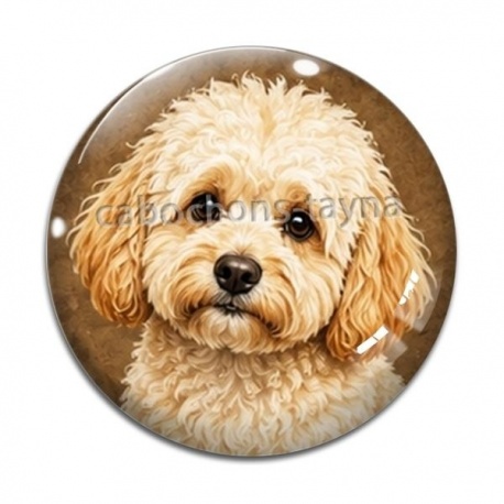 Cabochon Verre - chien