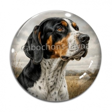 Cabochon Verre - chien