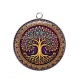 Pendentif Cabochon Argent - arbre de vie