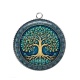 Pendentif Cabochon Argent - arbre de vie