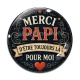 Cabochon Verre - merci papi d'être toujours là pour moi