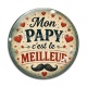 Cabochon Verre - mon papy c'est le meilleur