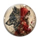 Cabochon Verre - chaperon rouge