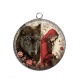 Pendentif Cabochon Argent - chaperon rouge