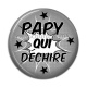 Cabochon Résine - papy qui déchire