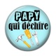 Cabochon Résine - papy qui déchire