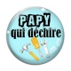 Cabochon Verre - papy qui déchire