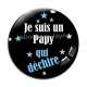 Cabochon Verre - papy qui déchire