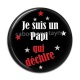 Cabochon Résine - papi qui déchire