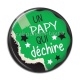 Cabochon Résine - papy qui déchire