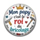 Cabochon Résine - mon papy c'est le roi du bricolage