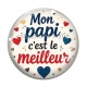 Cabochon Verre - mon papi c'est le meilleur