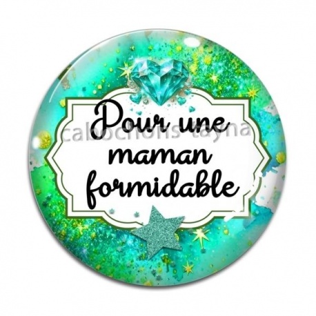 Cabochon Verre - maman extraordinaire
