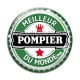 Cabochon Verre - meilleur pompier du monde