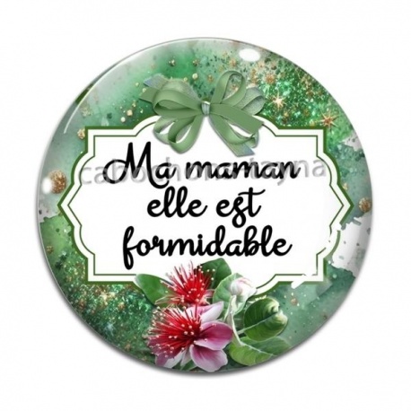 Cabochon Verre - maman formidable