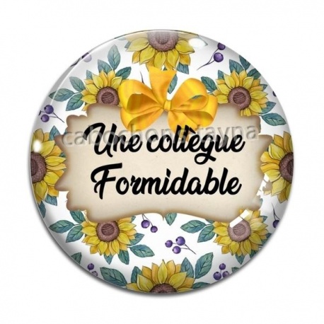 Cabochon Verre - une collègue formidable