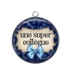 Pendentif Cabochon Argent - une super collègue