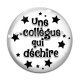 Cabochon Verre - une collègue qui déchire
