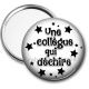 Miroir de poche - une collègue qui déchire