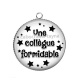 Pendentif Cabochon Argent - une collègue formidable
