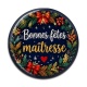 Cabochon Résine - bonnes fêtes maîtresse