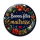 Cabochon Verre - bonnes fêtes maîtresse