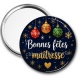 Miroir de poche - bonnes fêtes maîtresse