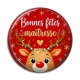 Cabochon Résine - bonnes fêtes maîtresse