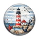 Cabochon Résine - phare de mer