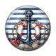 Cabochon Résine - ancre de bateau