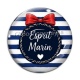 Cabochon Verre - esprit marin 