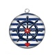 Pendentif Cabochon Argent - roue de bateau