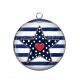 Pendentif Cabochon Argent - étoile