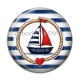 Cabochon Résine - bateau
