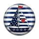 Cabochon Résine - bateau
