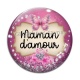 Cabochon Verre - maman d'amour