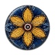 Cabochon Résine - fleur paisley