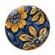 Cabochon Verre - feuille paisley