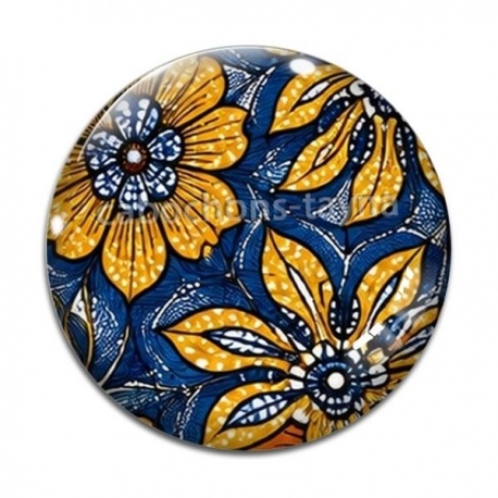 Cabochon Verre - feuille paisley