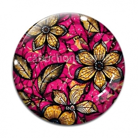Cabochon Verre - feuille paisley