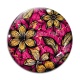 Cabochon Verre - feuille paisley
