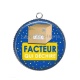 Pendentif Cabochon Argent - facteur qui déchire