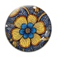 Cabochon Verre - feuille paisley