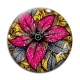 Cabochon Verre - feuille paisley