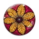Cabochon Verre - feuille paisley