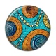 Cabochon Résine - fond paisley