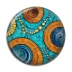 Cabochon Résine - fond paisley