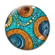 Cabochon Verre - fond paisley