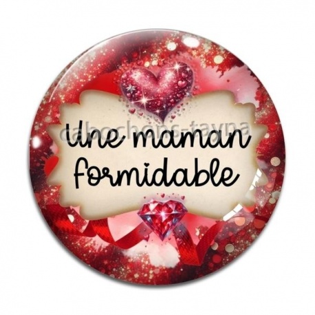 Cabochon Verre - maman formidable